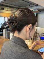 【徳岡】ヘアセット　タイトヘア　参列ヘア　ヘアアレンジ