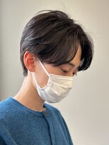 センターパートニュアンスパーマ韓国カルマパーマコンマヘア
