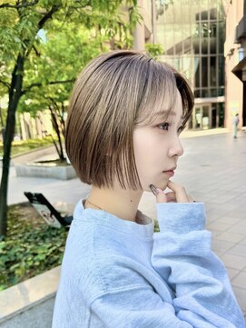 ハルキミナトジャパン 神戸(HARUKI MINATO japan) ボブ 20代30代40代ヘア 切りっぱなし 三ノ宮