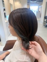 ファスナーグランデ(fustener grande)&nbsp;イヤリングカラー×ほうモスグリーン