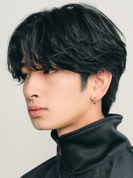 フィフスパーク(fifth PARK) 渋谷センターパートfifth微分け毛流れメンズヘアフェザーパーマ