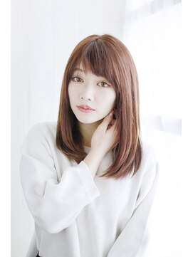 ティエル 町田店(tiel) 【町田】ピンクブラウン×セミロングレイヤー