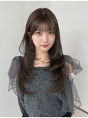 透けバング×くびれショコラレイヤー