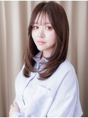 グレージュブラウン小顔ワンホンレイヤーカットZ志木30代40代