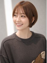 テラ(terra)&nbsp;丸みショート × 小顔カット×サイドバング|20代30代40代