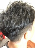 ツーブロック×secret perm