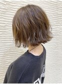 【morio】札幌ボブ　ゆるふわ切りっぱなしボブ