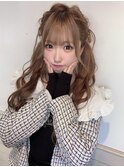 【ROULAND坂本】編み込みリボンツインテールヘア