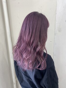 アジールヘア 東上野店(agir hair) 透明感たっぷりピンクムラサキ