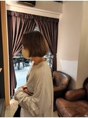 ココアベージュミニボブ