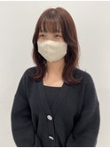 10代20代韓国ツヤカラープラムピンクS字ウェーブ美肌カラー