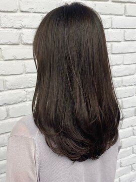 ディフィーノ 青山(DIFINO) 【DIFINO 青山】ミディアム×暗髪ブラウンカラー