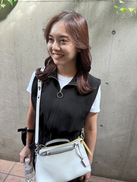 ジェノ(JENO by apish) 秋カラーのミディアムヘア♪