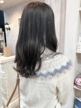 キャアリー(Caary) 福山市美容室Caaryダークカラー人気暗めブルーブラックカラー