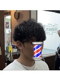 波巻きパーマ