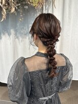 編みおろしヘアセット♪yu