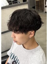 スイッチ(men's SWITCH)&nbsp;大分メンズ無造作シャドウスパイラルパーママッシュツーブロック