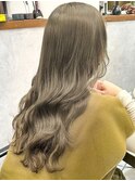 ブリーチなし透明感カラー/韓国風こなれミディ/髪質改善/新宿