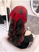 ねじりハーフツイン/心斎橋ヘアセット
