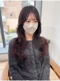 姫カットレイヤー　韓国前髪顔周り×ワンカール[横浜/縮毛矯正]