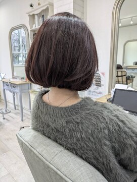 ガーデン バイ イル(GARDEN by illu Co.Ltd) ナチュラルボブ×上品なピンクブラウン◇