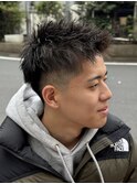 フェード×ツイストパーマ