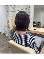 シンス(Since)&nbsp;外ハネ/レイヤー/くびれ/ワンカール/ダークヴァイオレット