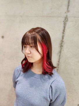 ミラシィ 成田(Mirashy) ハイライトカラーミルクティーベージュレイヤーカット