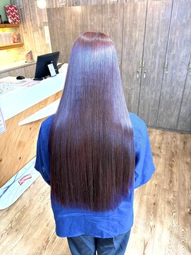 スカイ(SKY) 透明感カラー/髪質改善/縮毛矯正/韓国風レイヤーカット