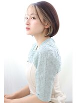 リン(Rin) 20代30代40代大人可愛いシースルー前髪インナーカラーボブ