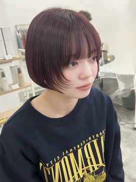 ロゼル(ROSEL) *ピンクラベンダーレイヤーショートボブ