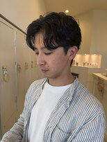 サラ ビューティー サイト 古賀店(SARA Beauty Sight)&nbsp;【ニュアンスパーマ】センター分け/メンズ/ツーブロック/パーマ