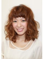 ラカ ヘアーアンドメイク 赤坂(LAKA hair&make) 【LAKA】ガーリーなミディアムボブ