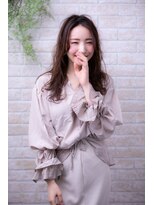 ヘアーアートシフォン 池袋西口店(Hair art chiffon)&nbsp;簡単スタイリングで伸ばしかけルーズラブのクラシカルセミディ