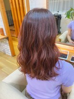 ロビー(LOBBY)&nbsp;『LOBBY』杉山 大人可愛い＊ピンクレッドカラー