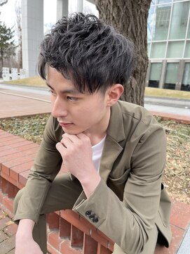 ラボー ノースプラザ店(LA'BO) グレージュメンズヘア