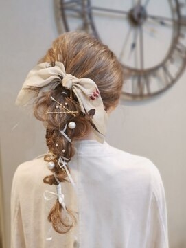 ヘアセットサロン ミント(Hair set salon MINT) 編みおろしフィガーエイトアレンジ