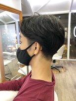 ヘッズ 本八幡店(HEADS)&nbsp;かき上げヘア　ニュアンスマッシュ　サイドパート　韓国マッシュ