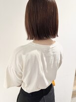 ラミエバイメルト 下北沢(lamie by melt)&nbsp;【村上慶登】切りっぱなしボブ カカオブラウン 大人かわいい