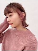 インナーカラーショコラアッシュヘルシースタイル波巻きぎゃう