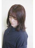 :肩はねミディ　:ラベンダーアッシュ　:ラベンダーブラウン