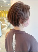 切りっぱなしボブエアリーロング美髪ピンクブラウン[大宮]