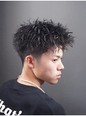 ツーブロックスパイキーツイスト