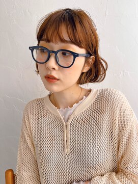 ムク 甲府(muku.) 前髪/マチルダボブ/ピンクベージュインナー/グレージュ[甲府駅]