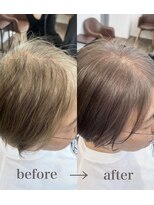 ハーツ(Heart's)&nbsp;白髪ぼかし×ミルクティーグレージュ