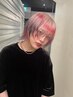 【2ブリーチ】ホワイトカラーペールトーントリプルラー＋デザインカラー
