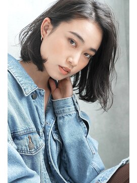 フレームプラス なんば駅前店(FRAME+) 【FRAME】ダークトーン×アッシュボブ