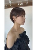 【奥山敬大】フェミニンショート/ナチュラルブラウン