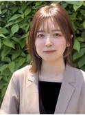 外ハネボブ　担当　喜多/透明感カラー/セミディ/髪質改善/艶髪