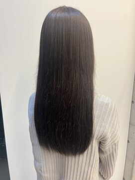 アチーブ ヘア デザイン(achieve hair design) 艶感くすみナチュナルカラー ロング透明感エアストレートモテ髪